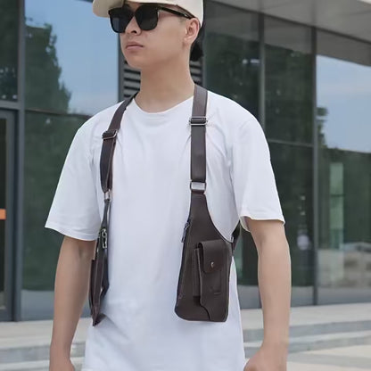 Premium Leather Underarm Shoulder Bag for Men & Women
