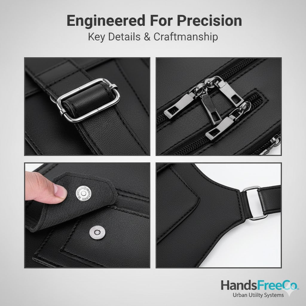 Premium Leather Underarm Shoulder Bag for Men & Women